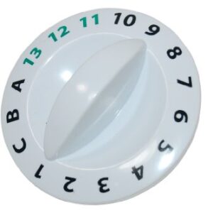 Hotpoint Washing Machine White Programme Knob. Genuine Part Number C00263957