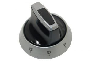 Cannon Cooker Black/Silver Control Knob. Genuine Part Number C00230298