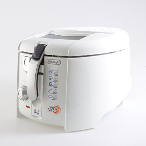 White 1.2 L DeLonghi Roto Fry Deep Fryer with Easy Clean System F28311.W1 1800 W