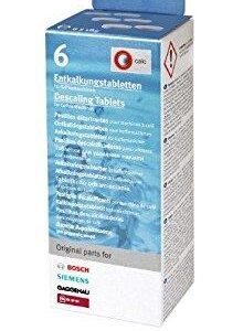 Bosch Decalcifying Tablets for Coffee Machines, 6 Tablets