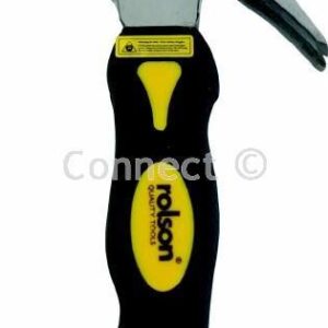 Rolson Rolson stubby claw hammer: Extra strong high grade carbon steel soft rubber grip magnetized nail holderStubby Claw Hammer - Retail Accessory