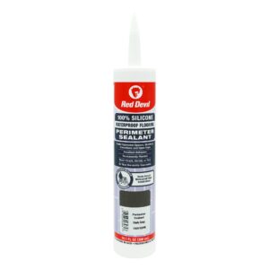 Red Devil 100% Silicone Perimeter Sealant 10.1 fl. oz (300 mL) Cartridge Dark Grey