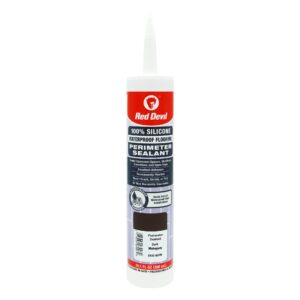Red Devil 100% Silicone Perimeter Sealant 10.1 fl. oz (300 mL) Cartridge Dark Mahogany