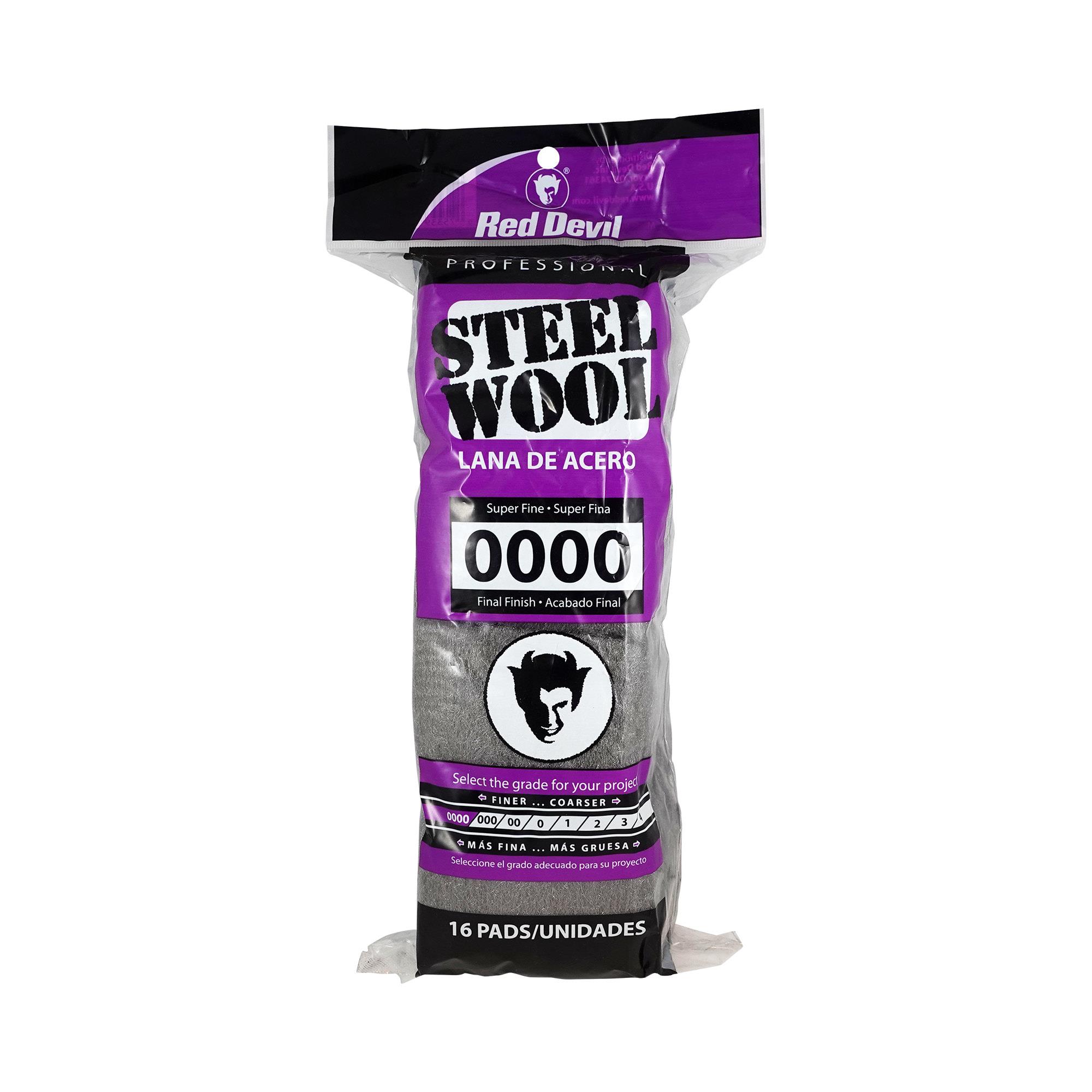 Red Devil Steel Wool-Super Fine #0000 16 Pack