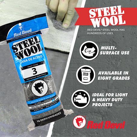 Red Devil Steel Wool-Coarse #3 16 Pack - Image 2