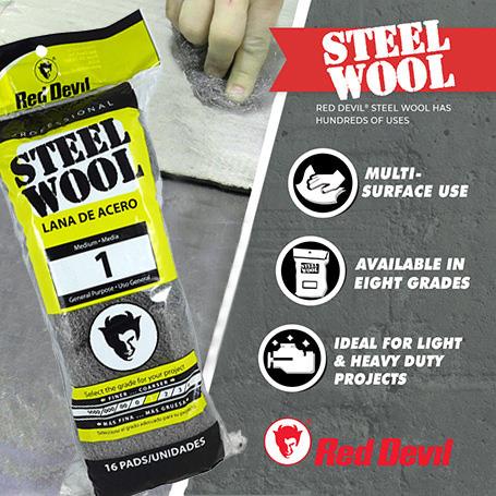 Red Devil Steel Wool-Fine #0 16 Pack - Image 2