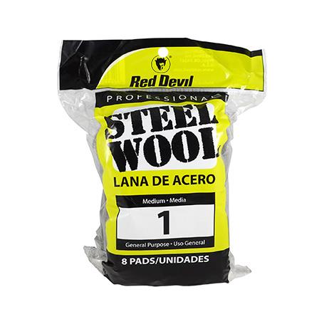 Red Devil Steel Wool-Medium #1 8 Pack