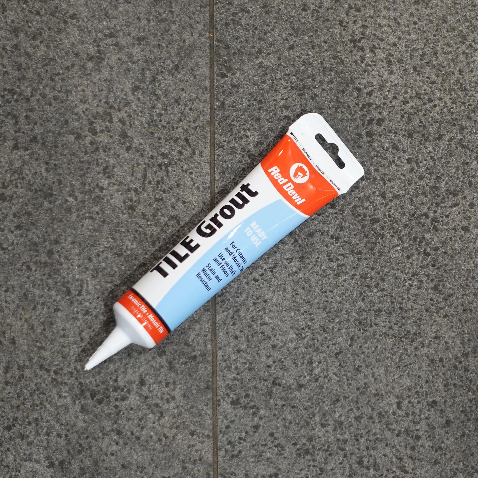 Red Devil Tile Grout In A Tube 5.5 FL. OZ. Squeeze Tube White - Image 2