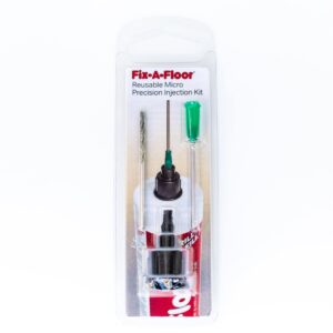 Fix-A-Floor Reusable Micro Precision Injection Kit. Use with Fix-A-Floor (Sold Separately) Creaky, Loose &/or Hollow Floor Repair for Tile, Wood, Laminate, Vinyl Plank & LVT – Precision Made Easy