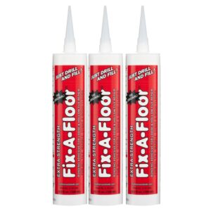 Pack of 3 Fix-A-Floor Extra Strength Bonding Adhesive for Loose and Hollow Tile Repair 10 fl oz / 300ml Tube