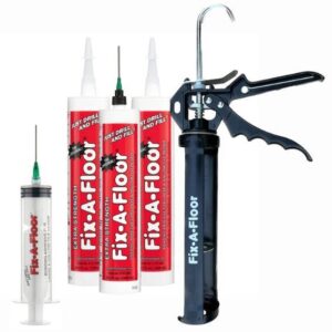 Fix-A-Floor Micro Precision x 3, 1 x Syringe & 1 x Caulk Gun