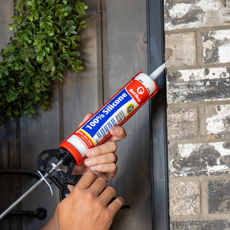 Red Devil 100% Silicone Sealant 9.8 FL. OZ.Cartridge Clear - Image 2
