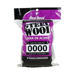 Red Devil Steel Wool #0000 Super Fine 8 Pack - Final finish